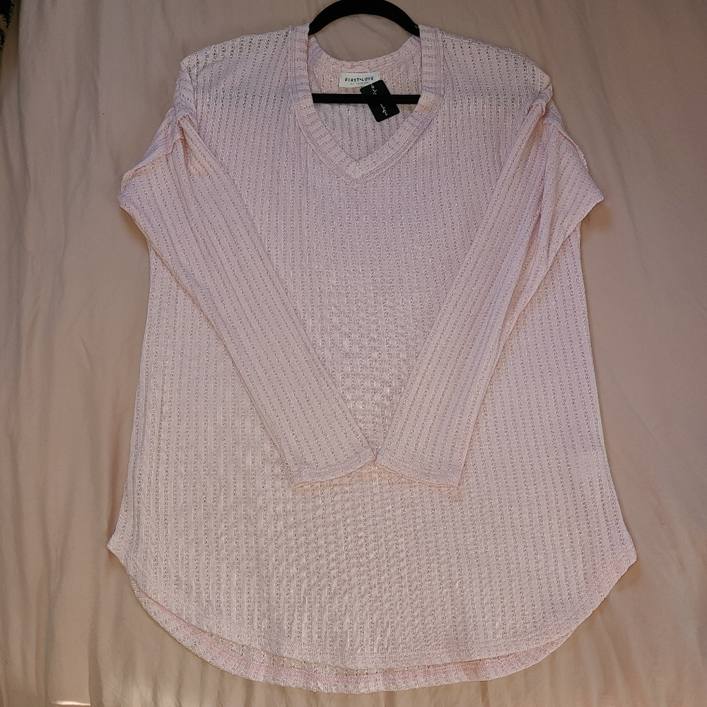 Oversized long sleeve top